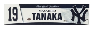 2014 Opening Day Masahiro Tanaka  Game Locker Room Nameplate (Steiner)